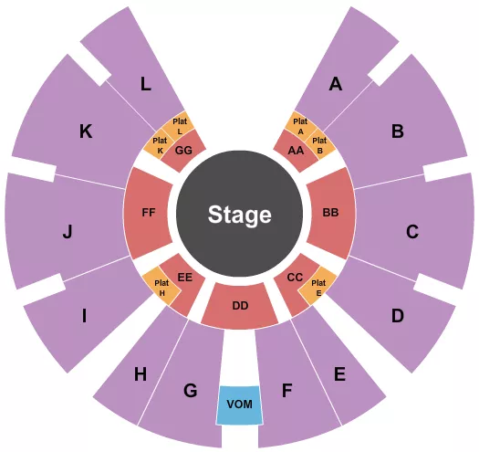 seating chart for Butler Stadium - UniverSoul Circus - eventticketscenter.com